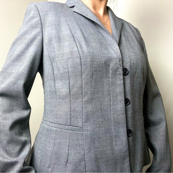 Ann Taylor Prince of Wales Checked Plaid Blazer - Picture 3 of 12